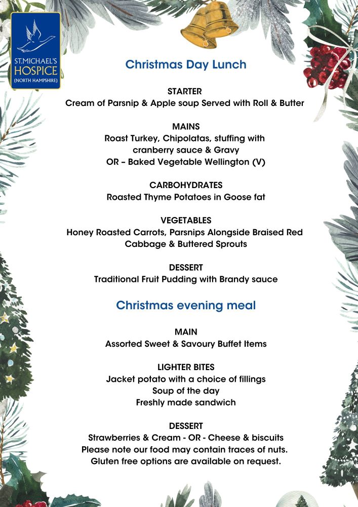 Christmas lunch menu - creating moment of joy