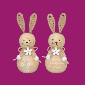 Wooden easter bunnies