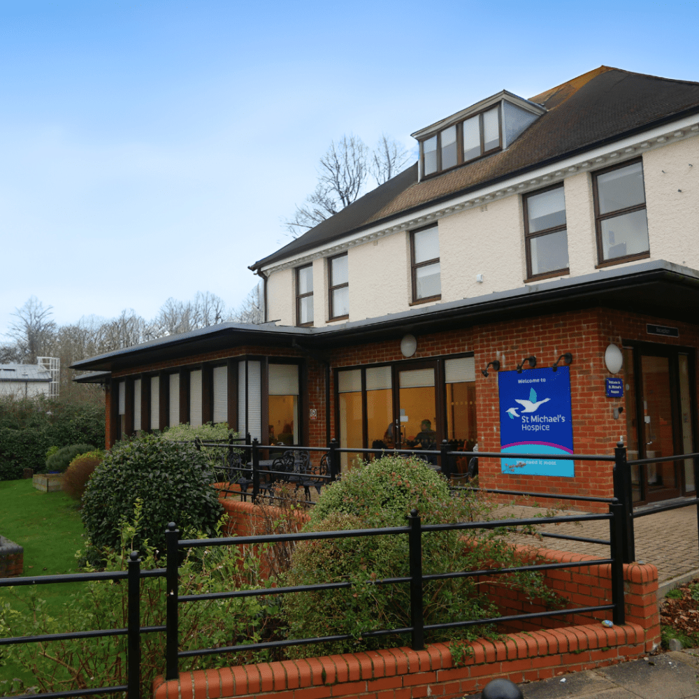 Photograph of the Hospice on a sunny day